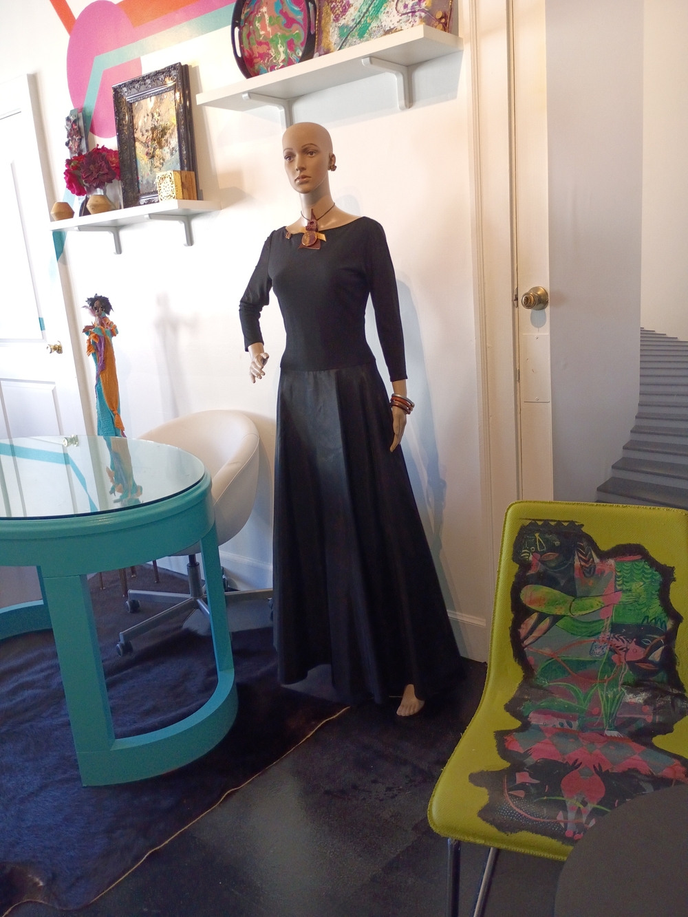 JS Collections Black Long Sleeve Maxi Dress